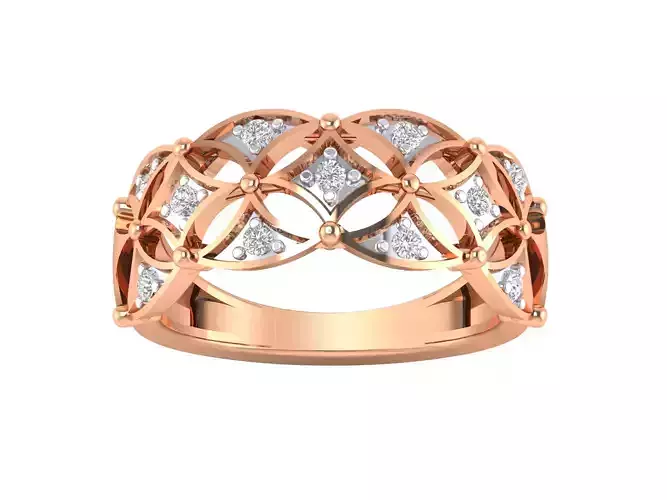 Wedding Engagement Ring 3DM STL OBJ FBX Render Details