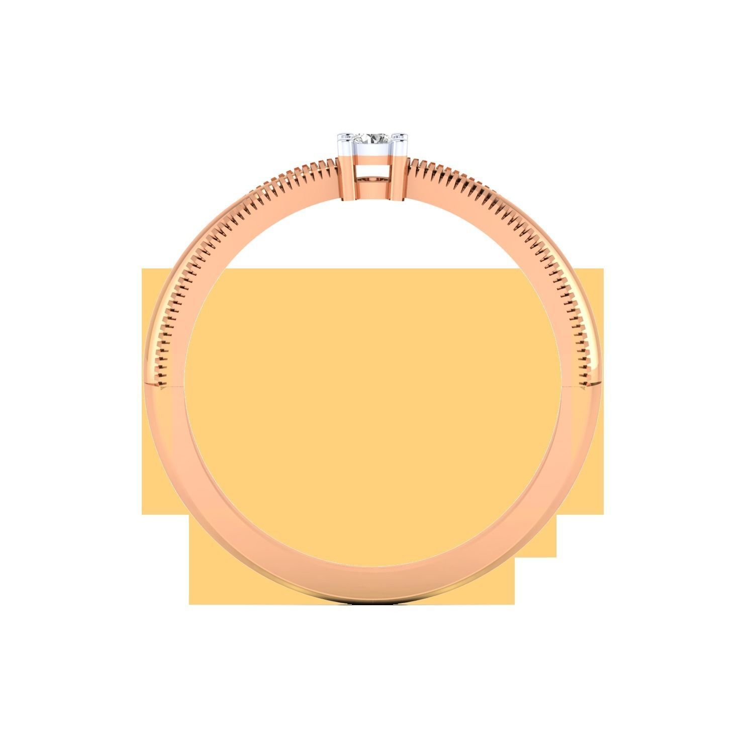 Solitaire Engagement Ring 3DM STL OBJ FBX Render Details 3D print model_20