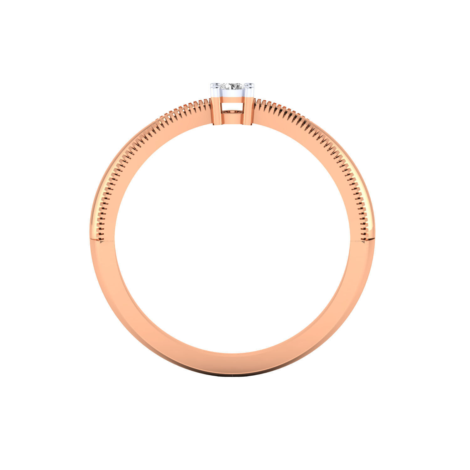 Solitaire Engagement Ring 3DM STL OBJ FBX Render Details 3D print model_19