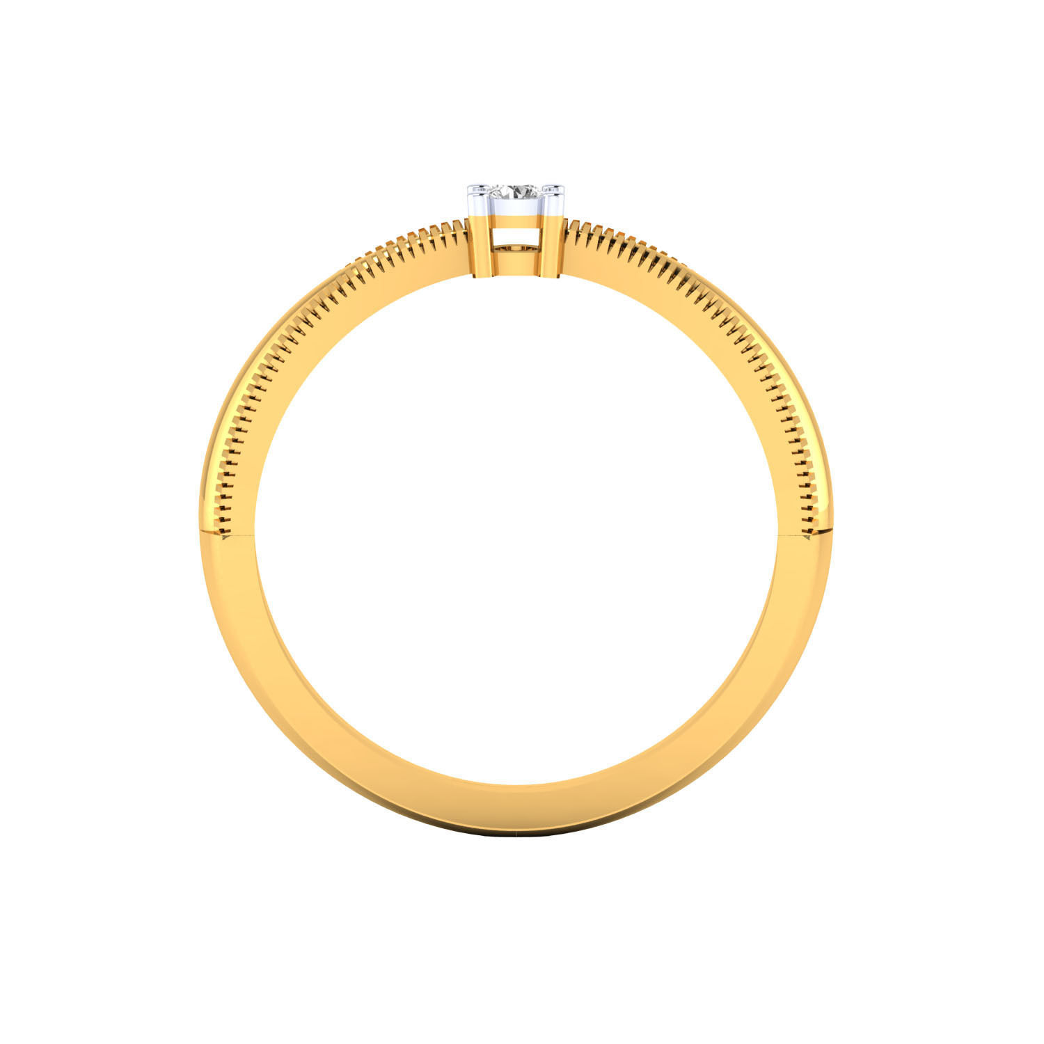 Solitaire Engagement Ring 3DM STL OBJ FBX Render Details 3D print model_23