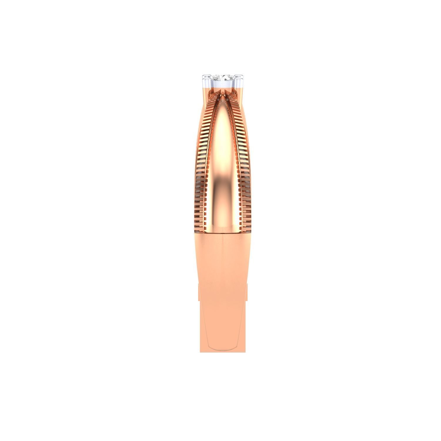 Solitaire Engagement Ring 3DM STL OBJ FBX Render Details 3D print model_10