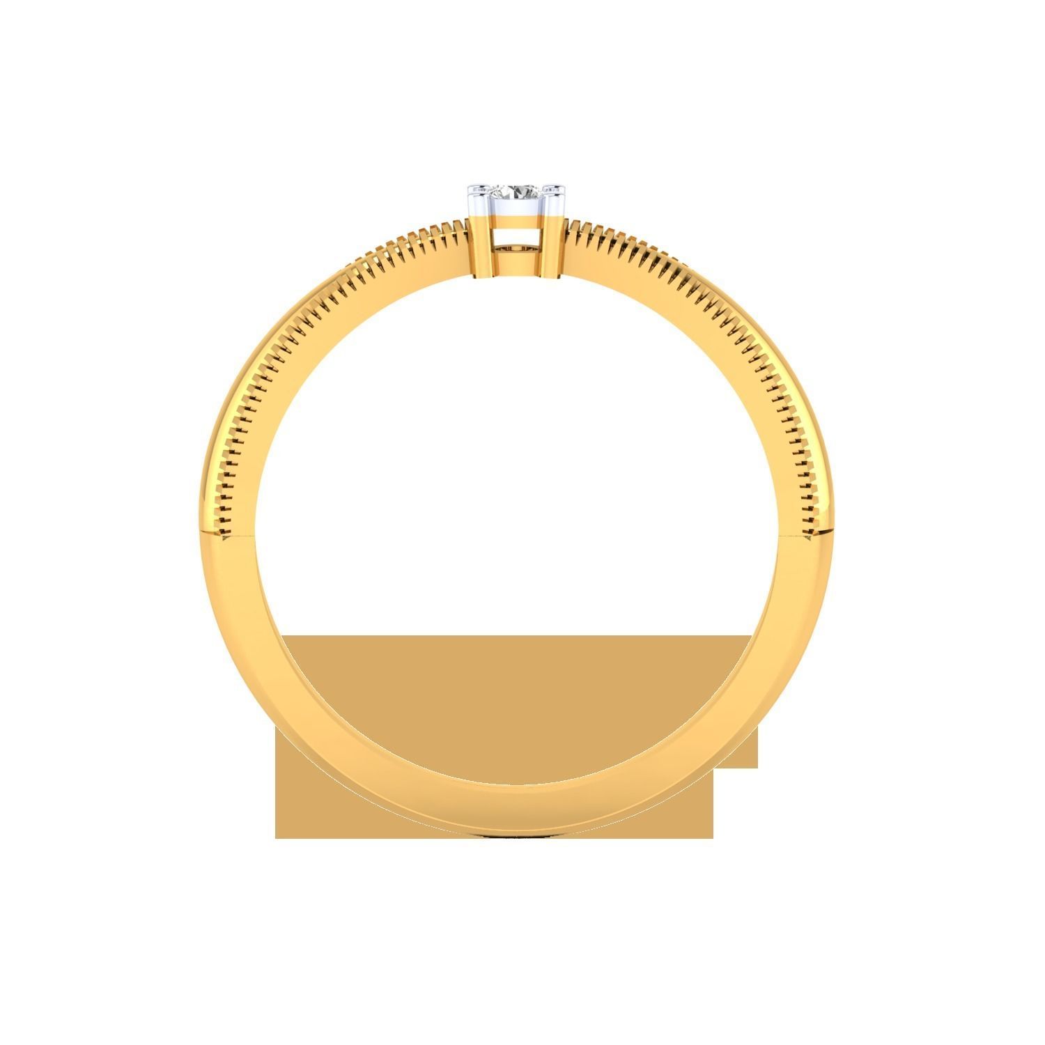 Solitaire Engagement Ring 3DM STL OBJ FBX Render Details 3D print model_24