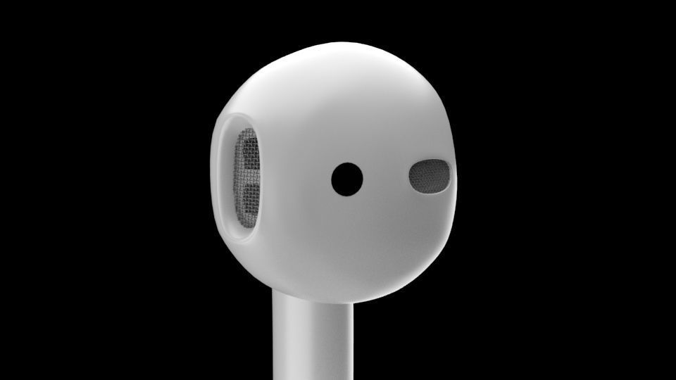 Apple EarPods Free 3D model_3