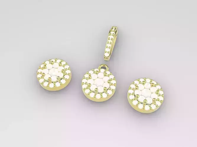 earrings and pendant  3D print model