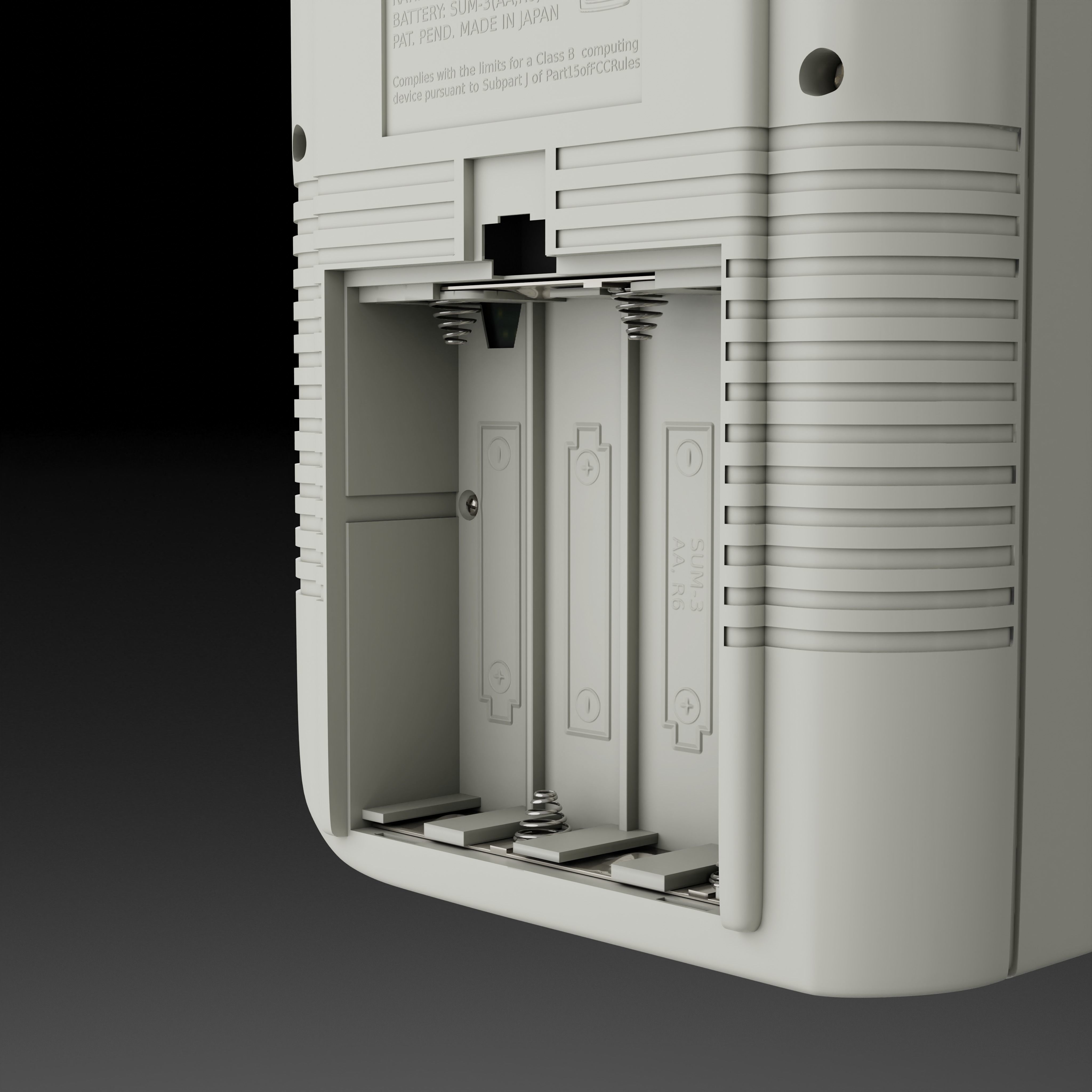 Nintendo Gameboy DMG Low-poly 3D model_11