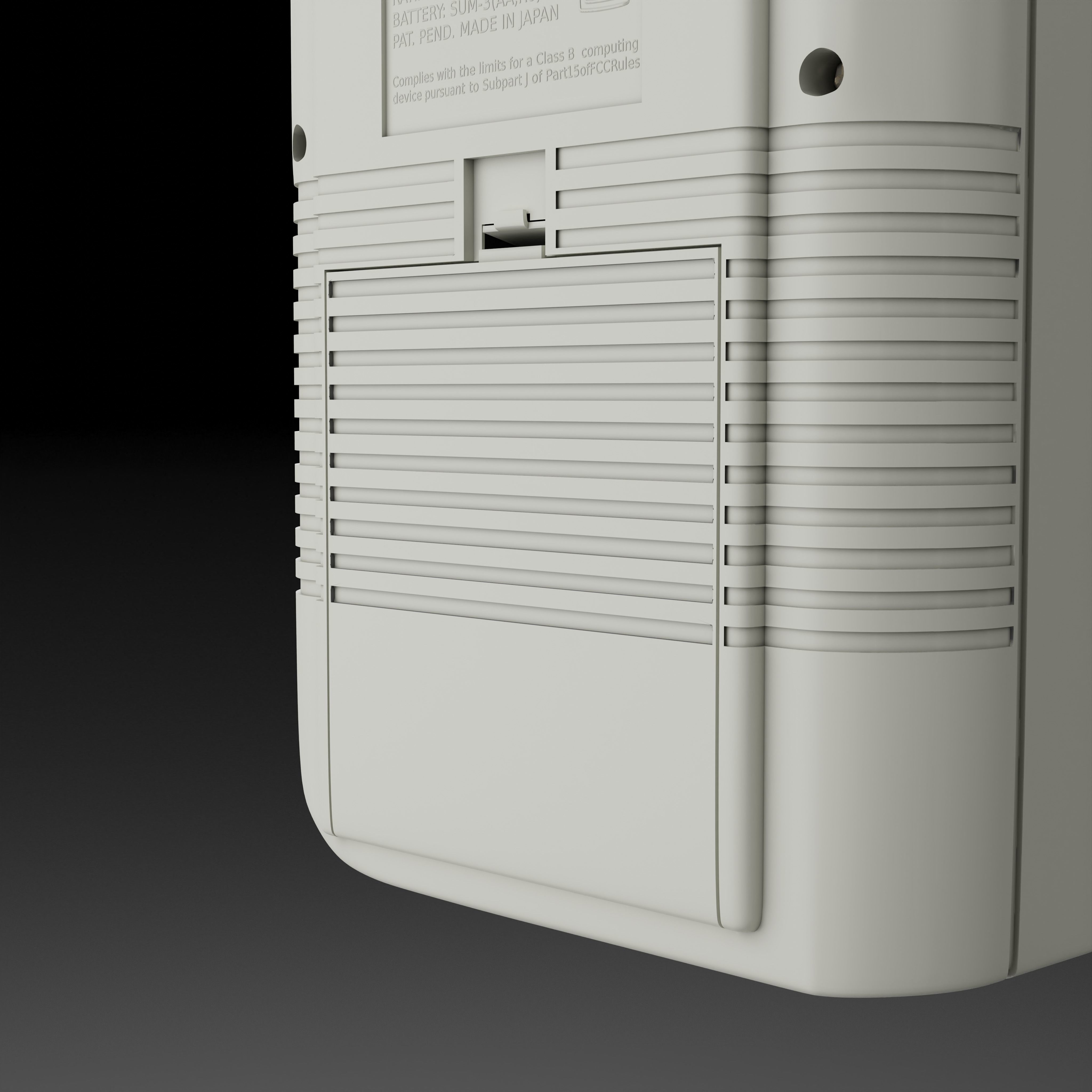 Nintendo Gameboy DMG Low-poly 3D model_10