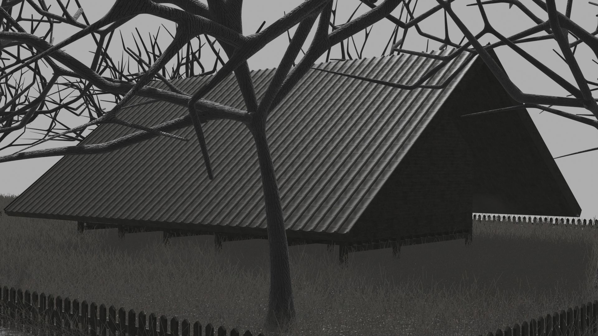 Isnt Huanted House 3D model_2