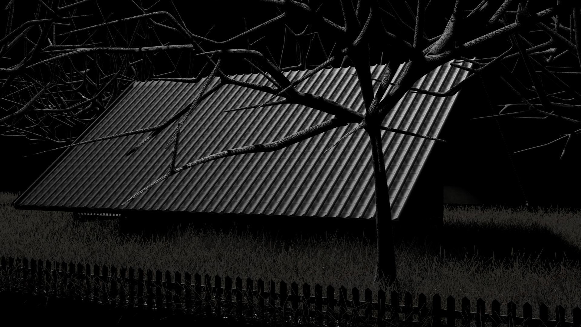 Isnt Huanted House 3D model_5