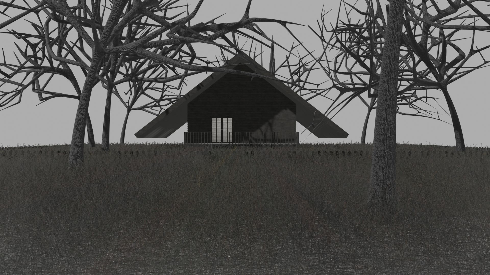 Isnt Huanted House 3D model_1