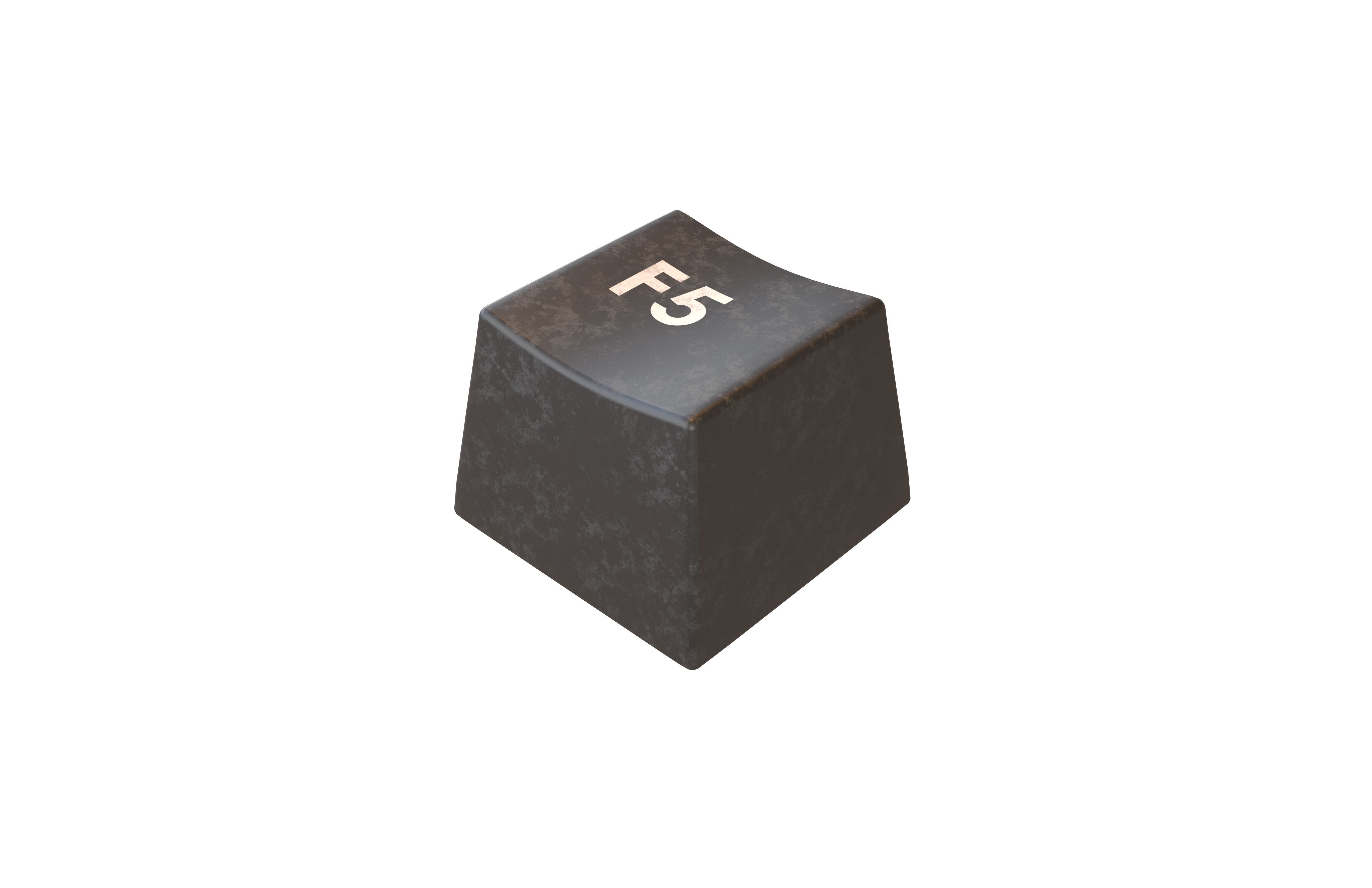 F5 Keycap v1 002 Low-poly 3D model_2