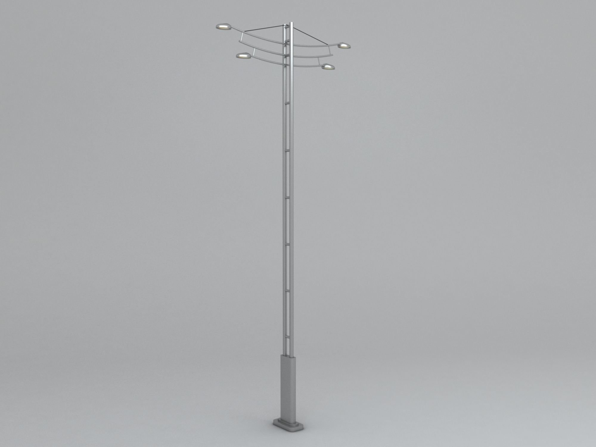 Street Light Pole 3D model_1