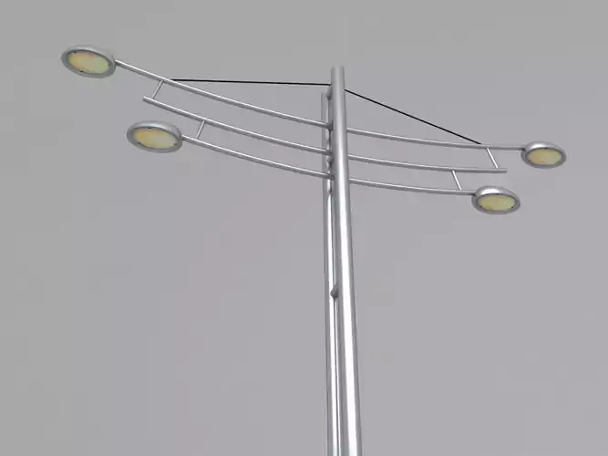 Street Light Pole 3D model