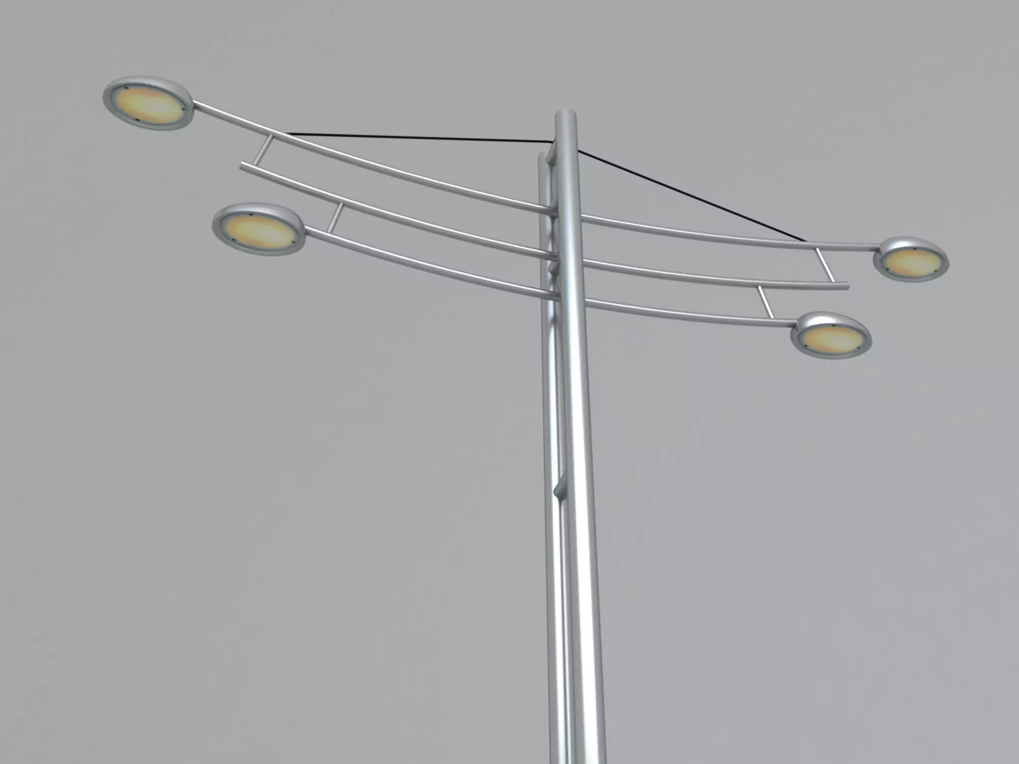 Street Light Pole 3D model_0