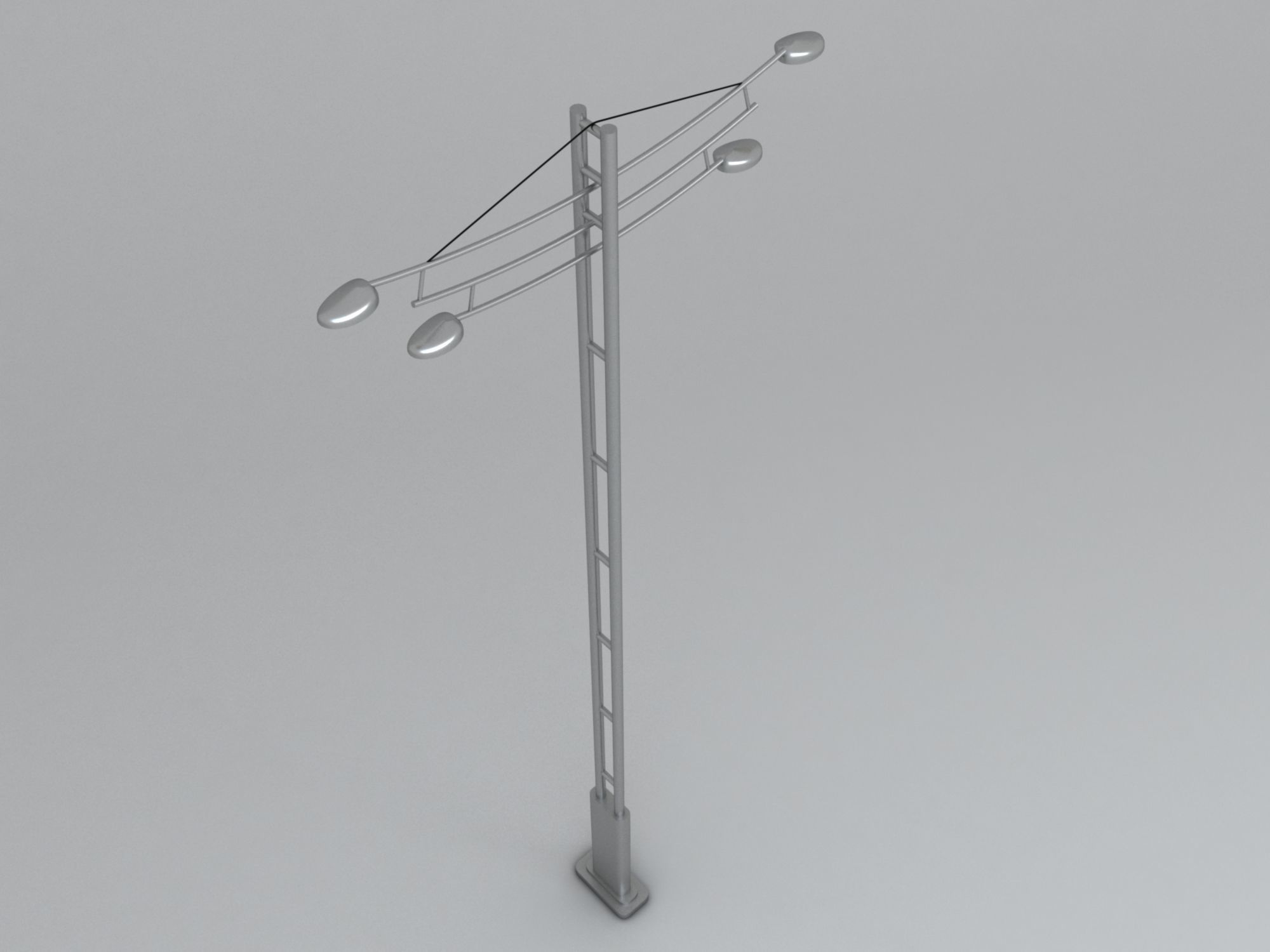 Street Light Pole 3D model_2