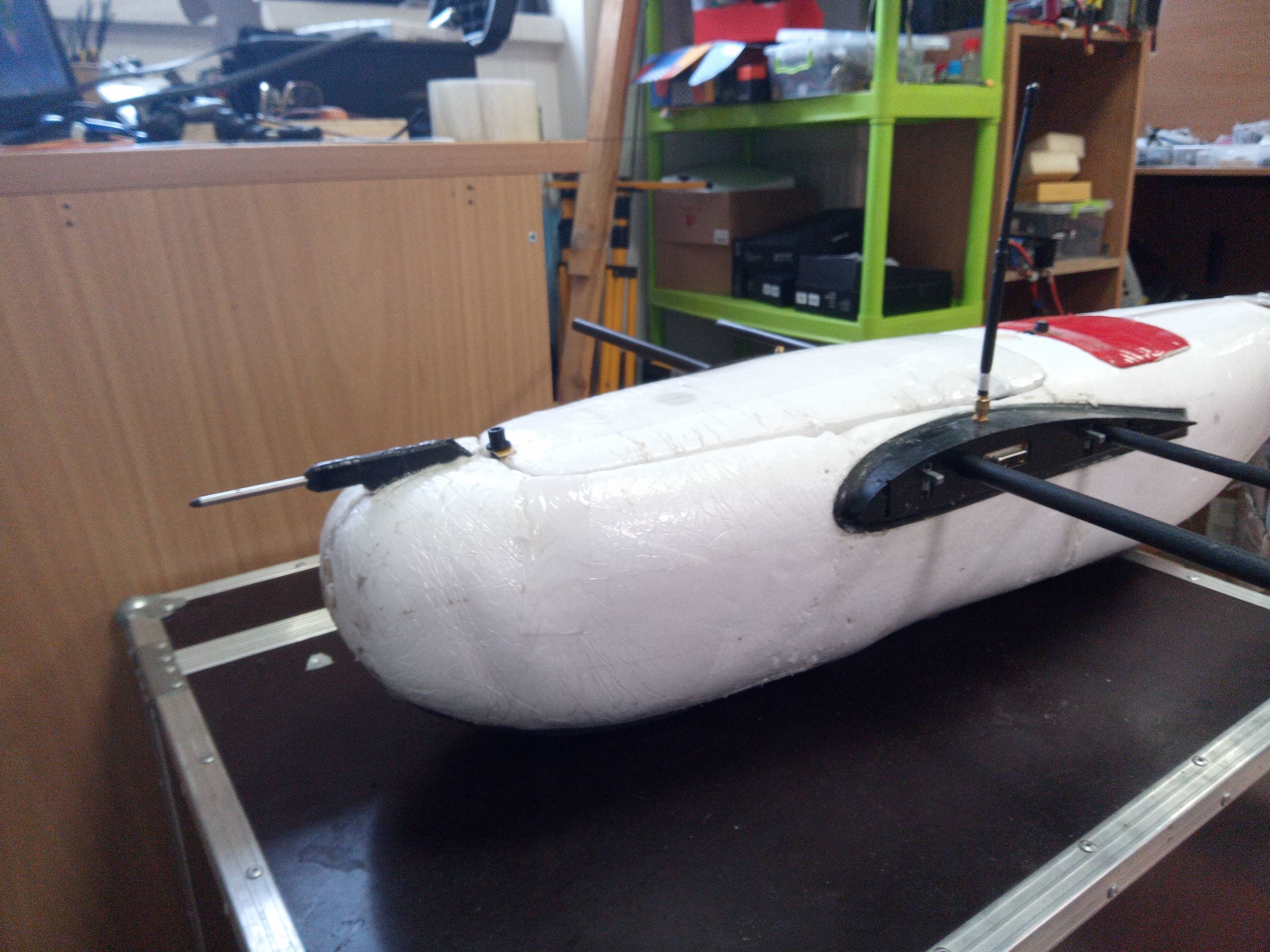 For Wingspan Believer UAV 1960mm Airspeed battery Motor mount 3D print model_3