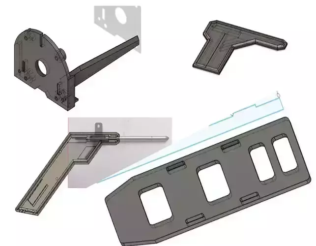 For Wingspan Believer UAV 1960mm Airspeed battery Motor mount