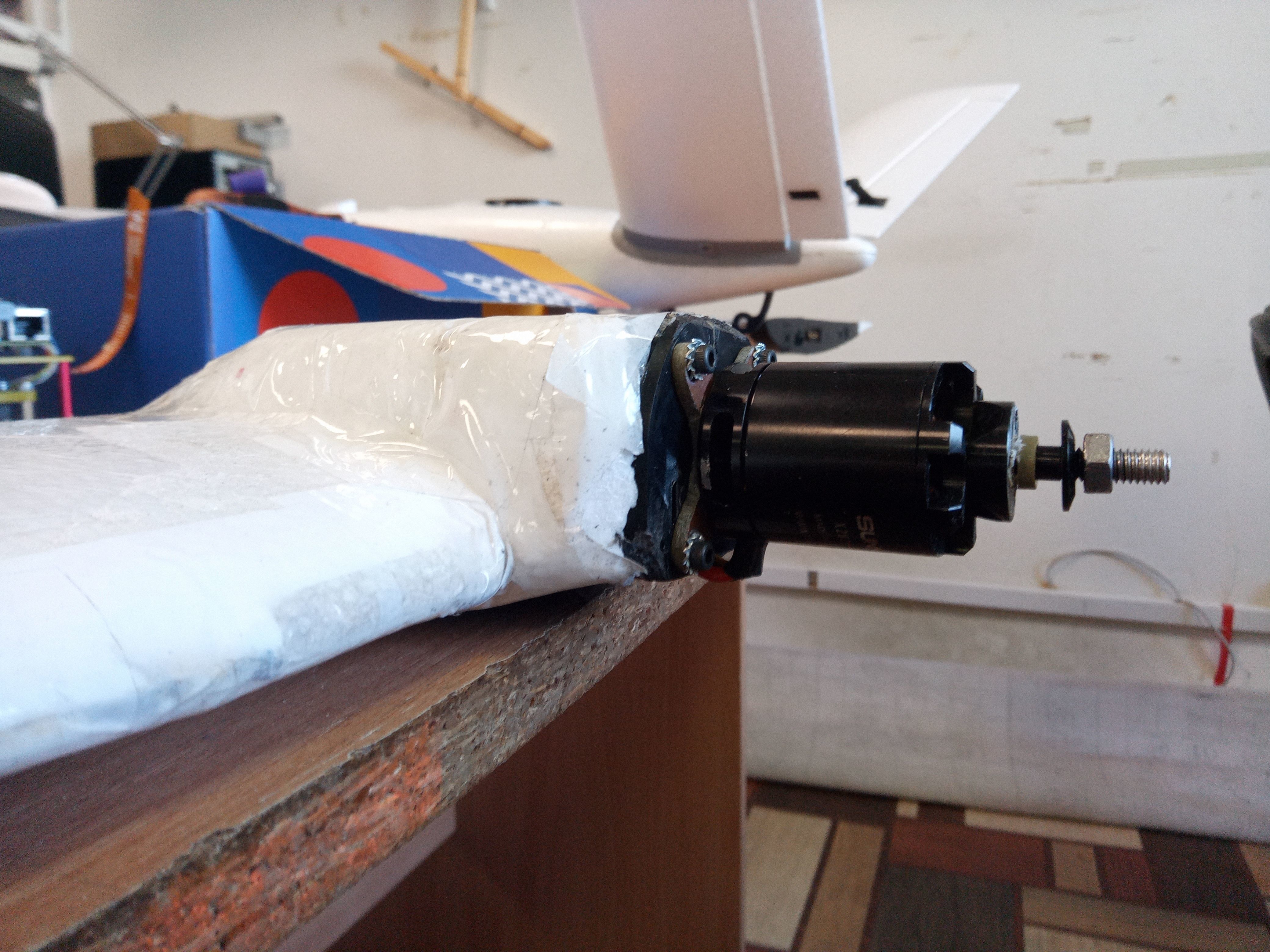 For Wingspan Believer UAV 1960mm Airspeed battery Motor mount 3D print model_2