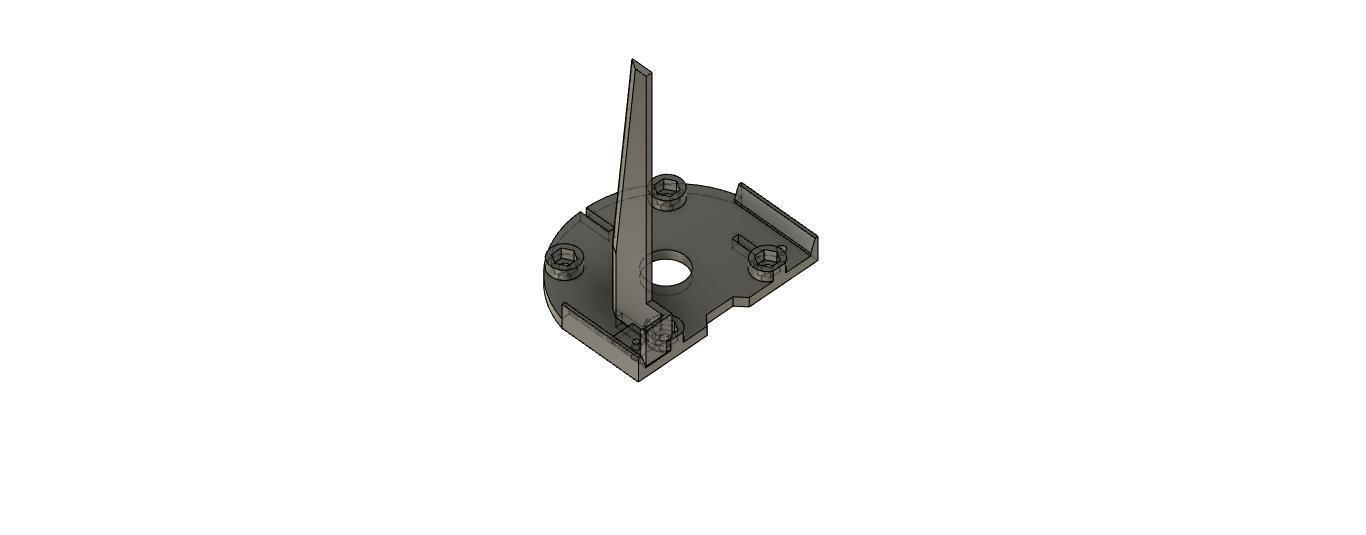 For Wingspan Believer UAV 1960mm Airspeed battery Motor mount 3D print model_7