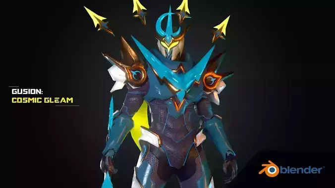 Gusion Cosmic Gleam Mobile Legends Bang Bang Low Poly Model