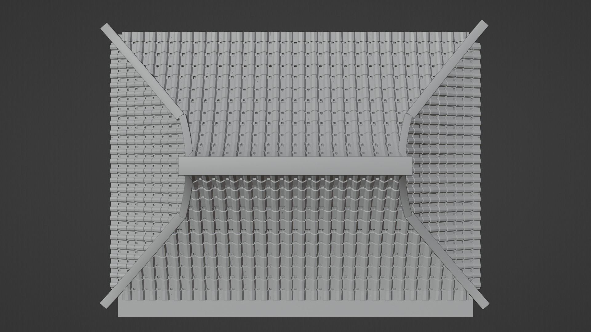 Chinese Siheyuan Low-poly 3D model_8