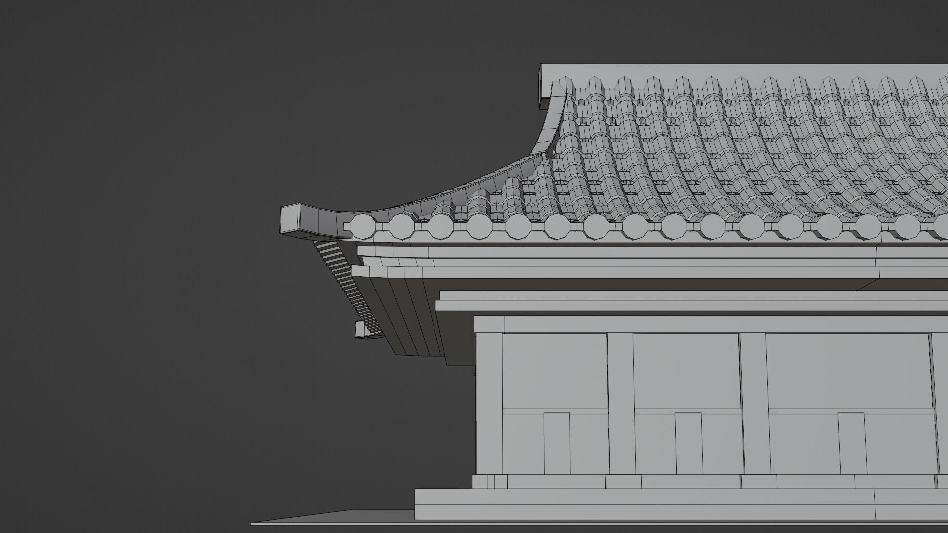 Chinese Siheyuan Low-poly 3D model_27