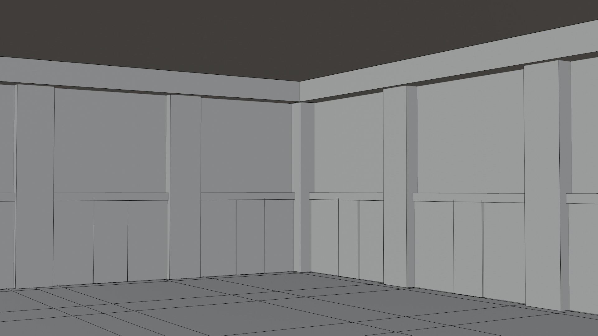 Chinese Siheyuan Low-poly 3D model_24