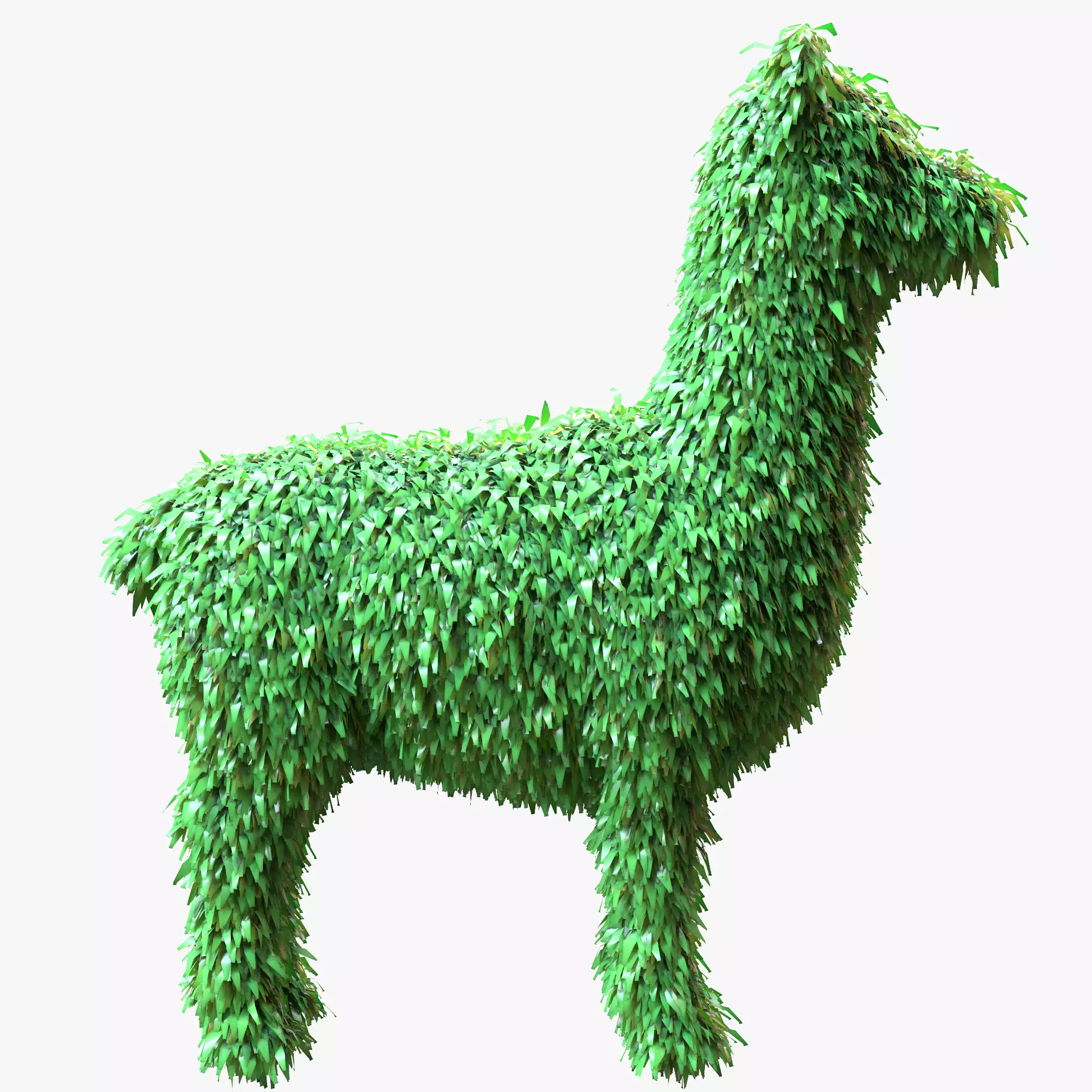 Topiary Garden Sculptures Alpaca 3D model