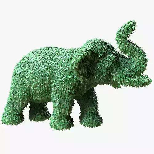 Elephant Topiary Garden Sculptures