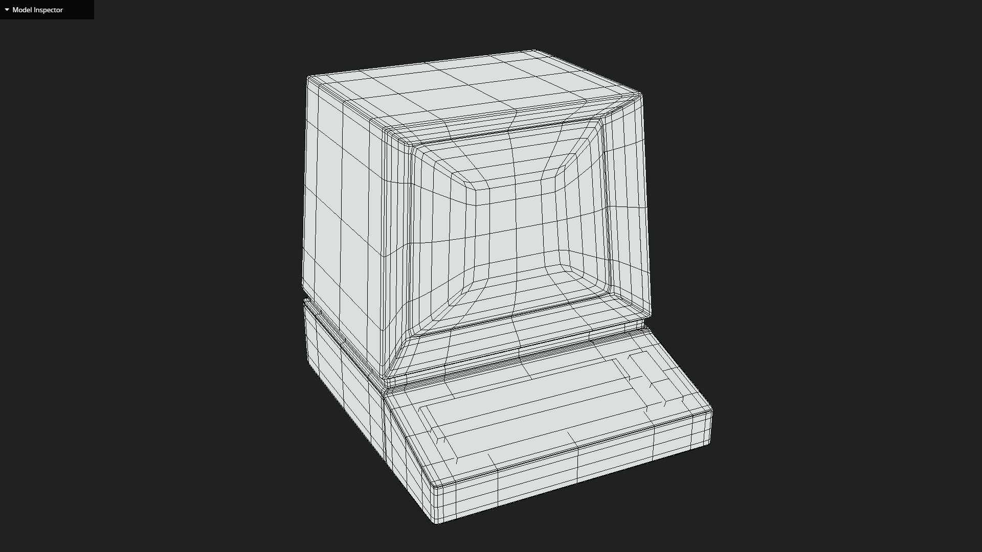 Retro Computer Low-poly 3D model_5