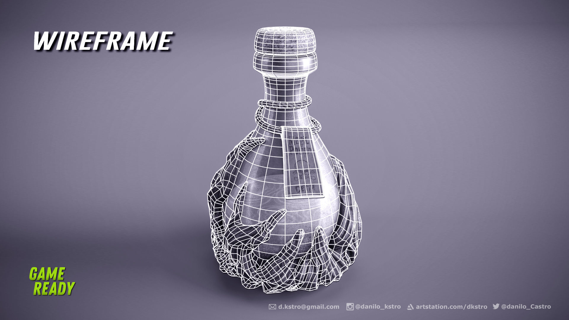 Magic Potion - Lowpoly - 2k Textures Low-poly 3D model_4