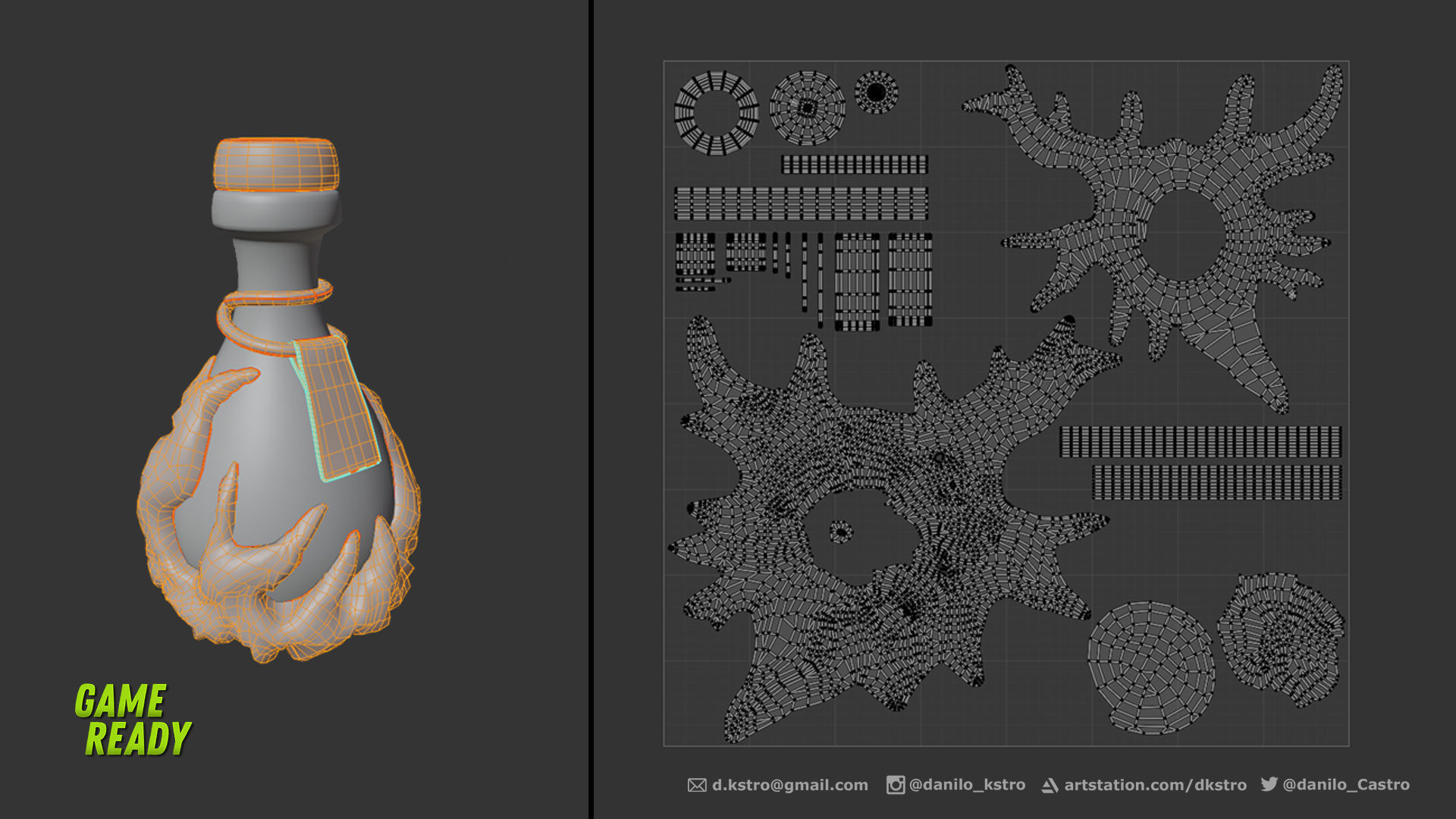 Magic Potion - Lowpoly - 2k Textures Low-poly 3D model_6