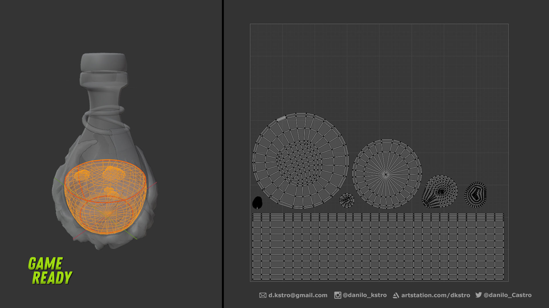 Magic Potion - Lowpoly - 2k Textures Low-poly 3D model_7