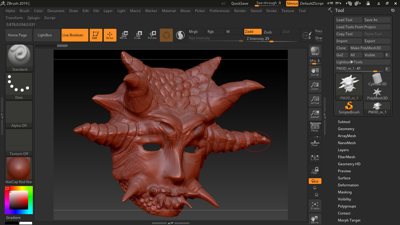 Devil Mask 1 3D print model_1