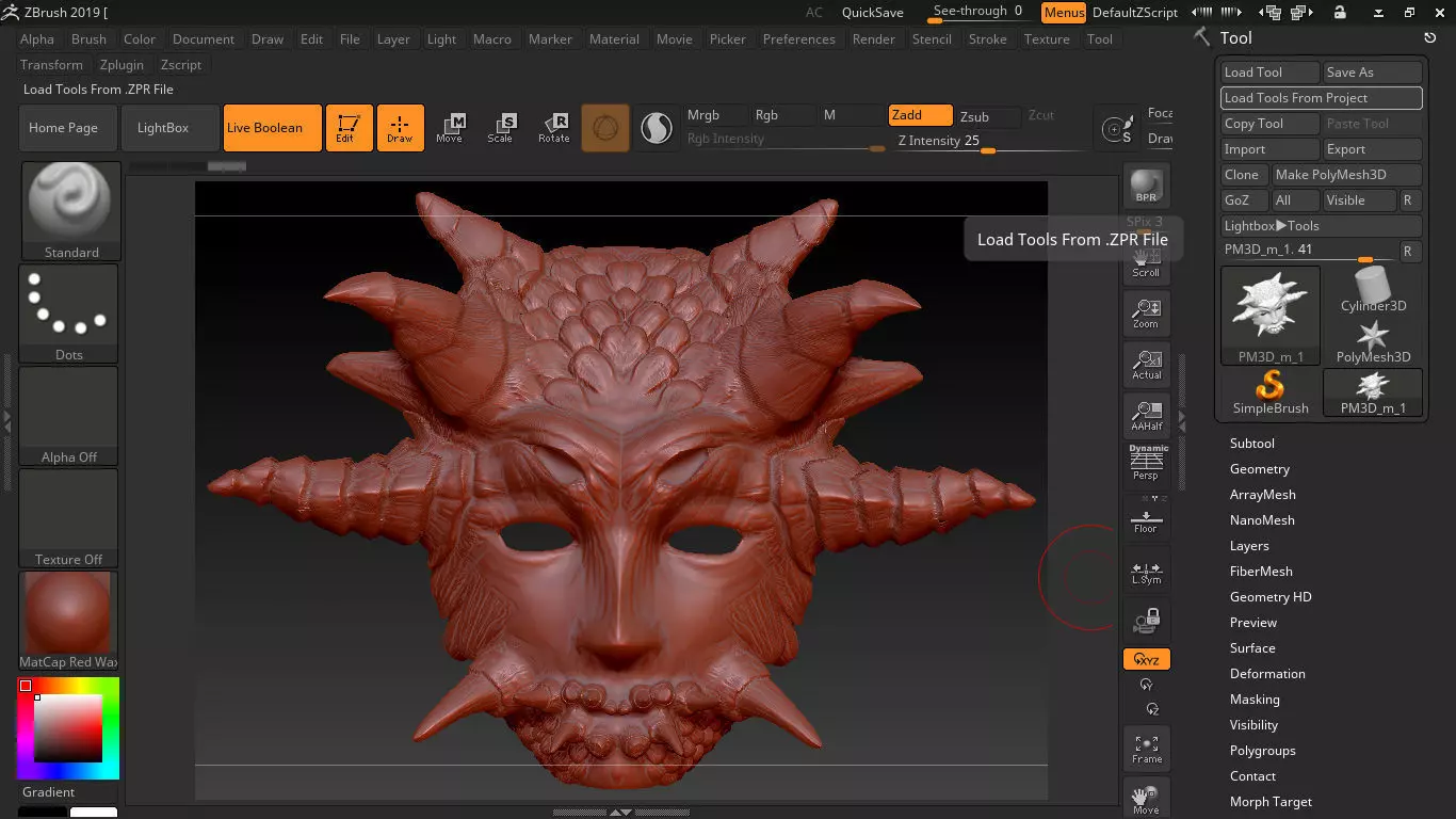 Devil Mask 1 3D print model_0