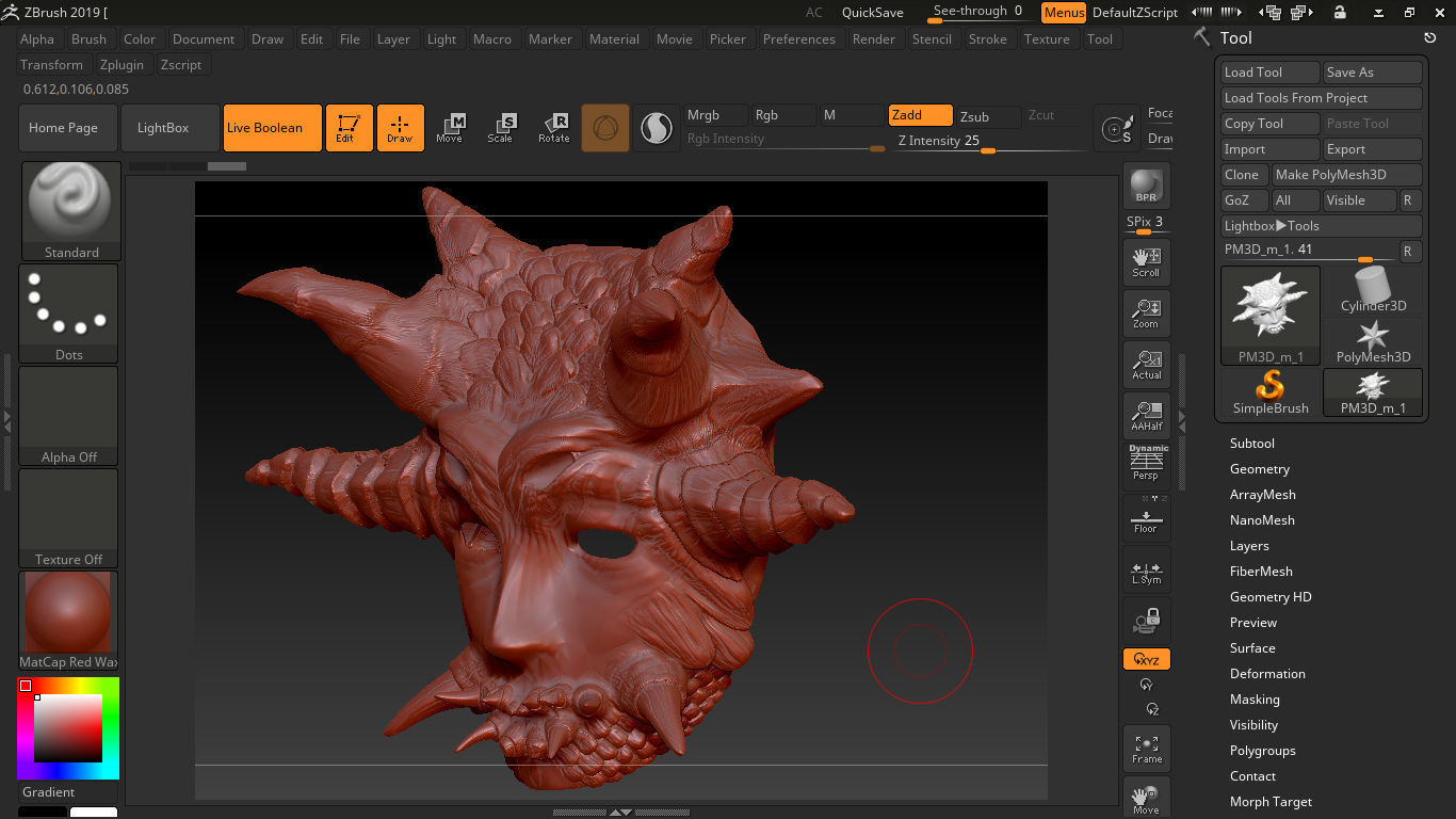 Devil Mask 1 3D print model_2