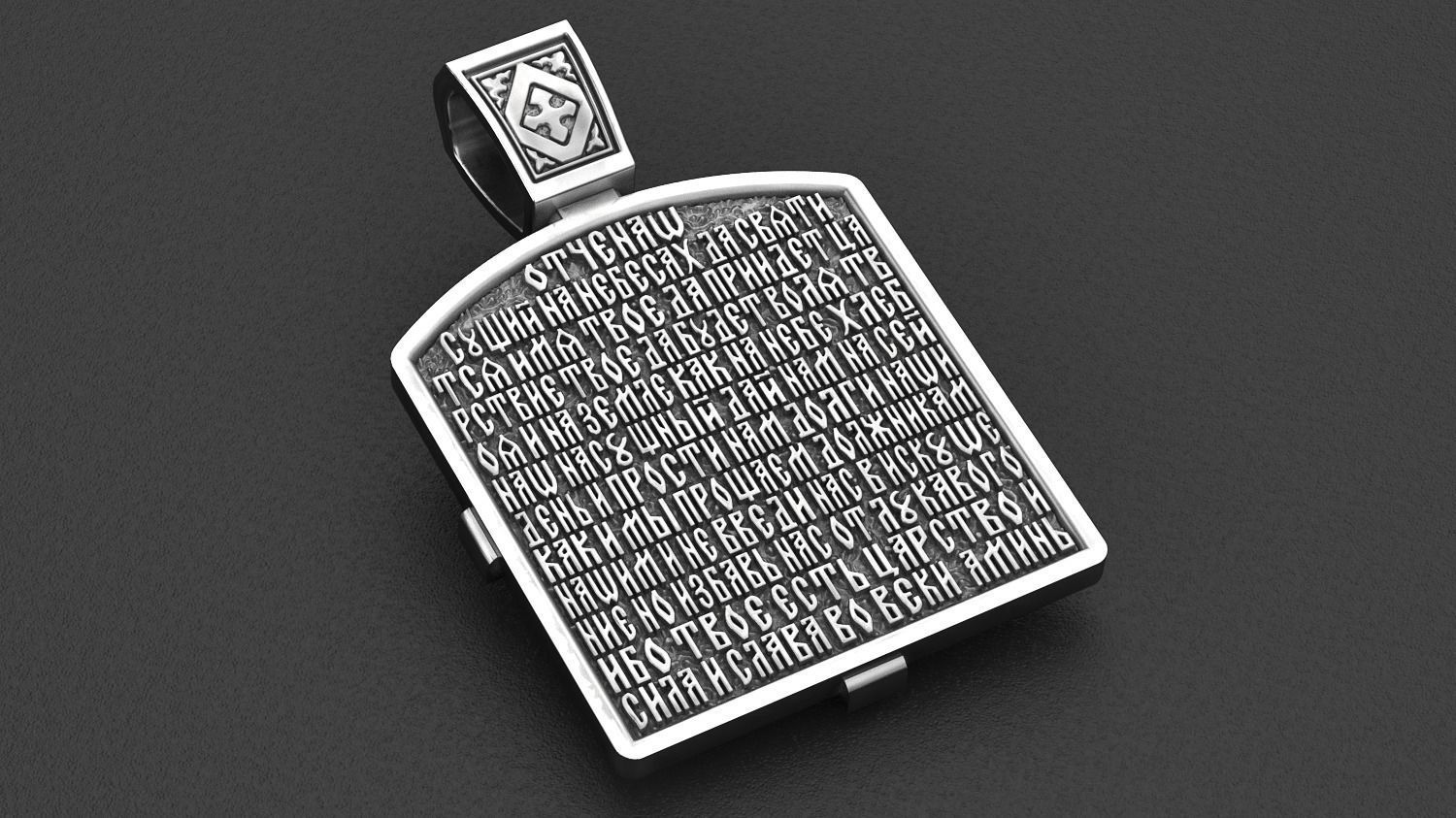 Ortodox St Nicolas pendant 3D print model_1