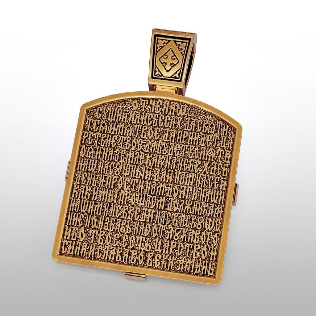 Ortodox St Nicolas pendant 3D print model_3