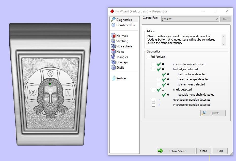 Ortodox St Nicolas pendant 3D print model_6