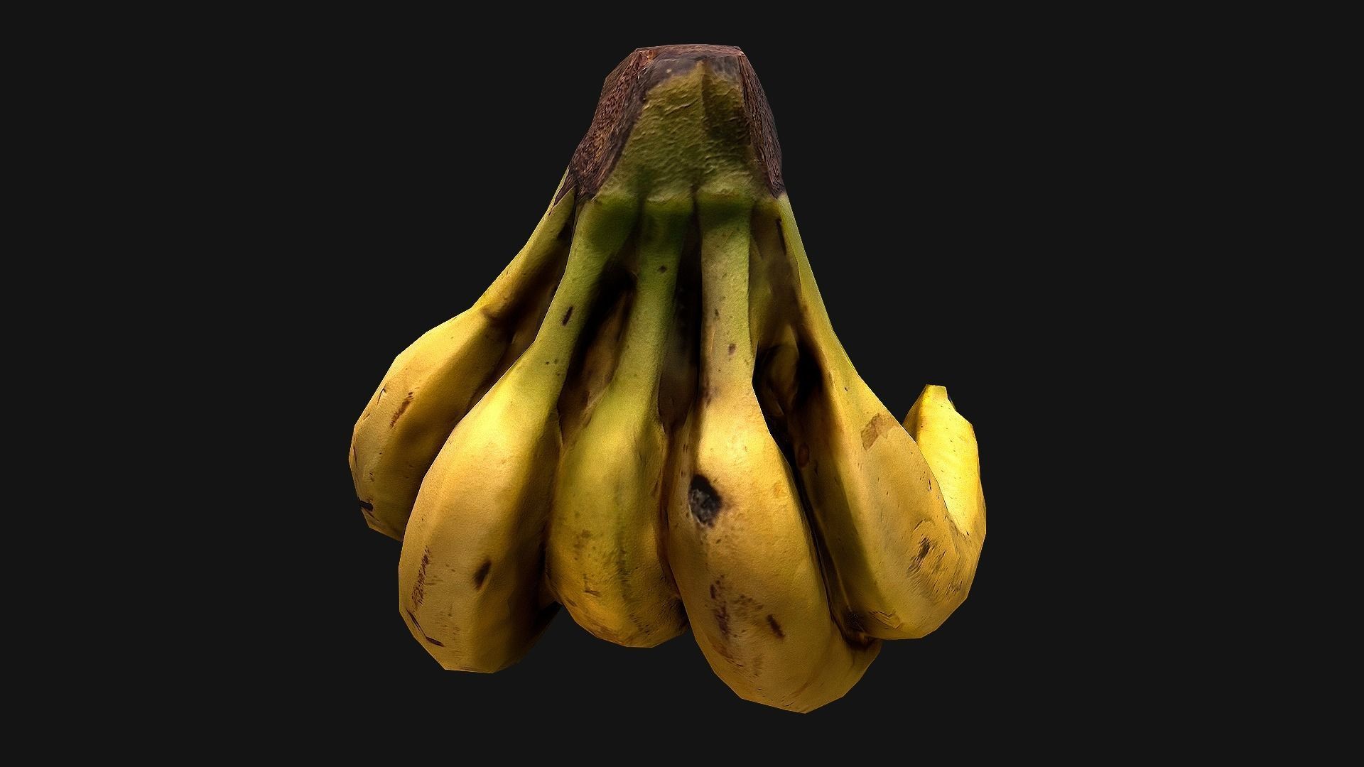 Bananas banana Low-poly 3D model_19