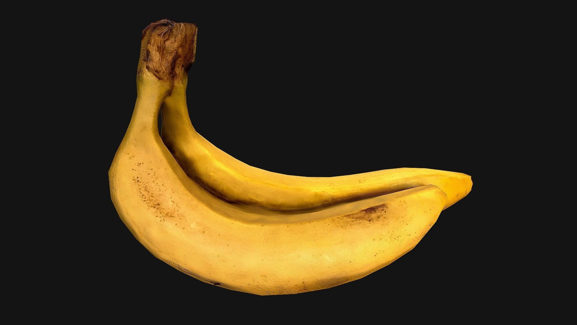 Bananas banana Low-poly 3D model_15