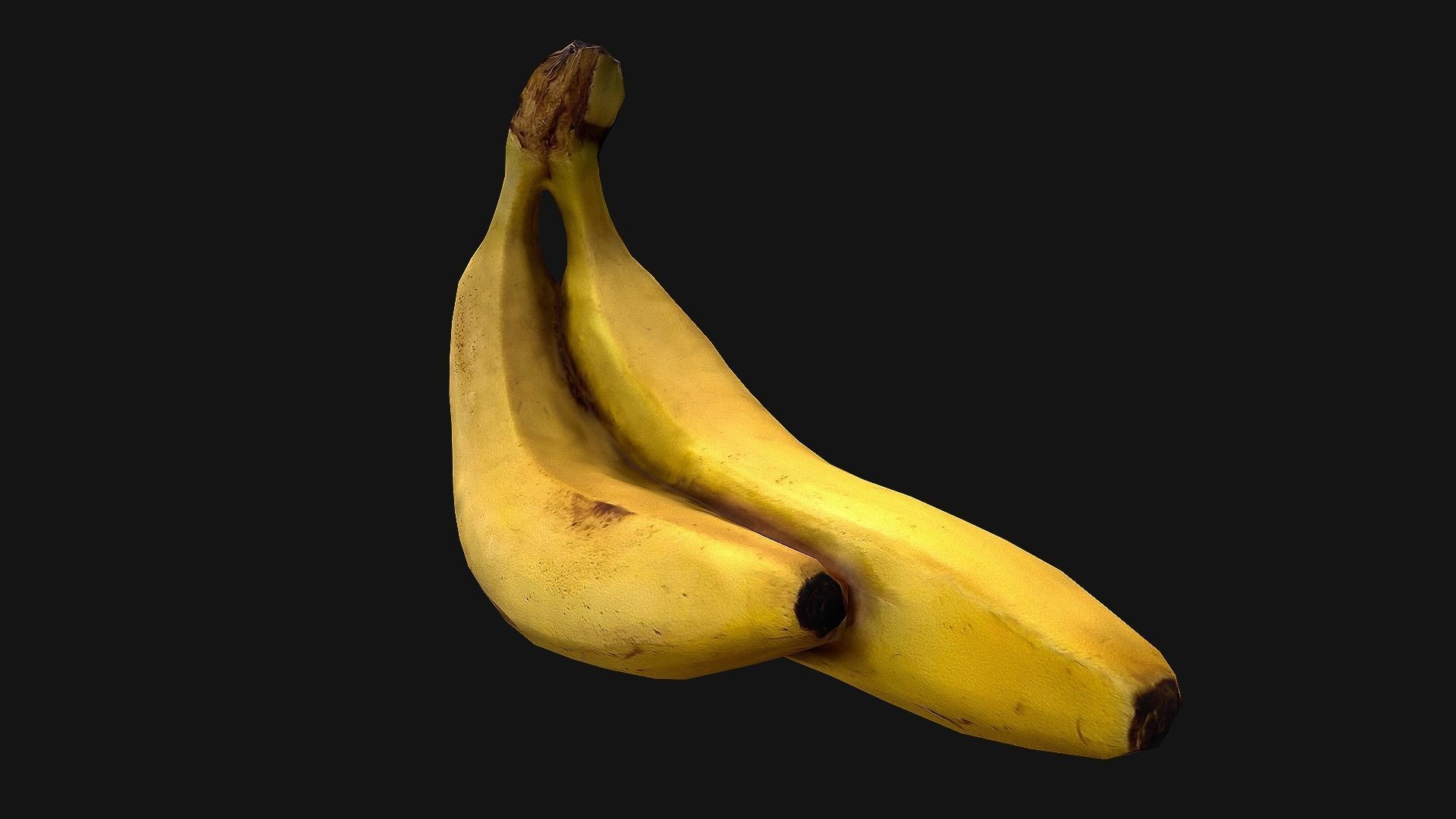 Bananas banana Low-poly 3D model_14