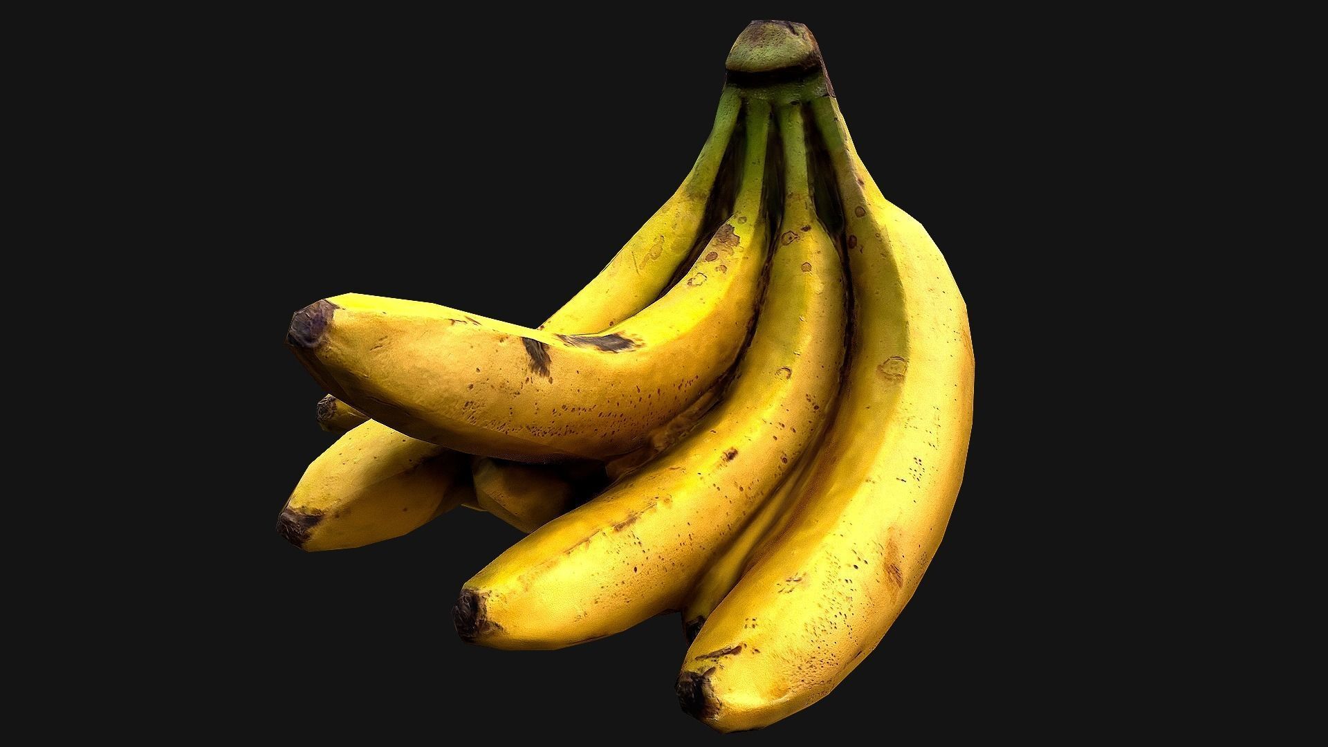 Bananas banana Low-poly 3D model_17
