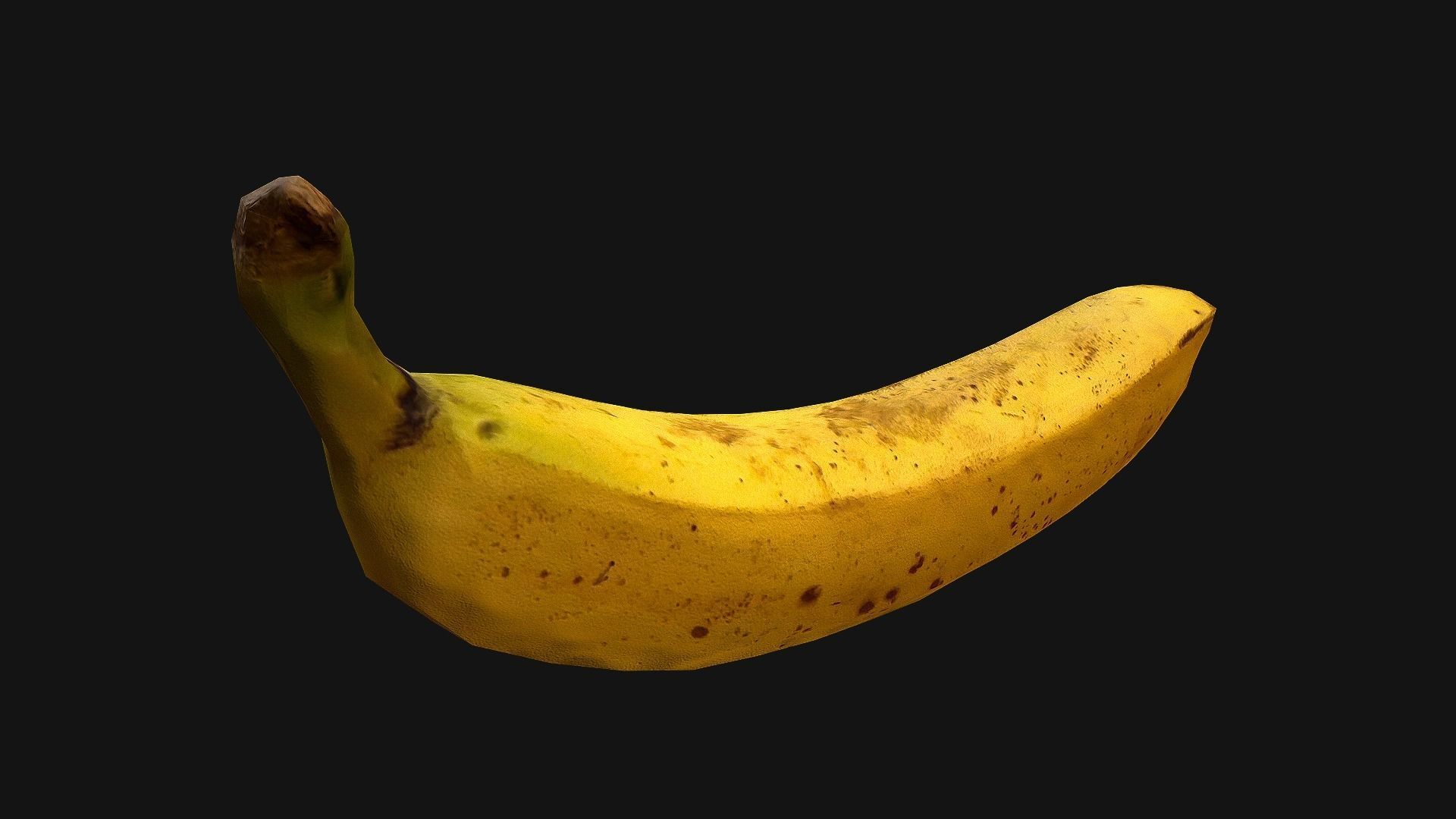 Bananas banana Low-poly 3D model_12