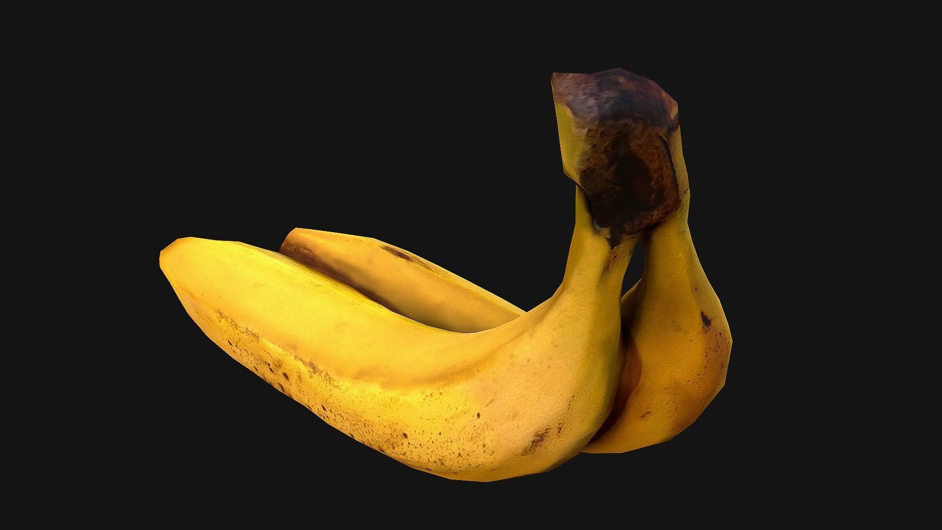 Bananas banana Low-poly 3D model_16