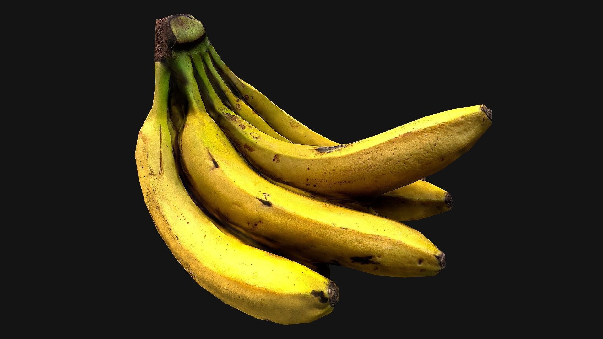 Bananas banana Low-poly 3D model_18