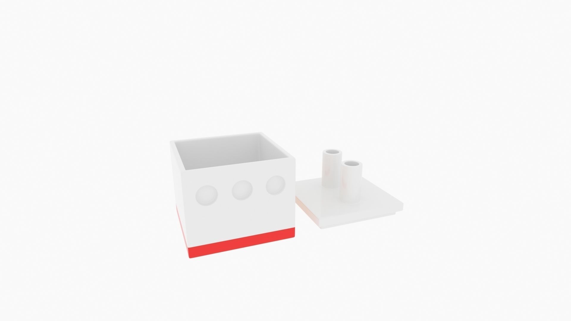 Organizer pencil holder 3D print model_7