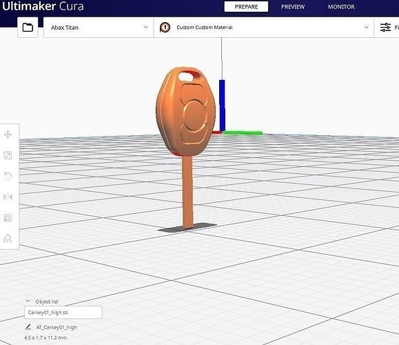 Car Key LP 01 Low-poly 3D model 3