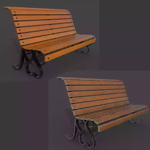 Bench with hearts