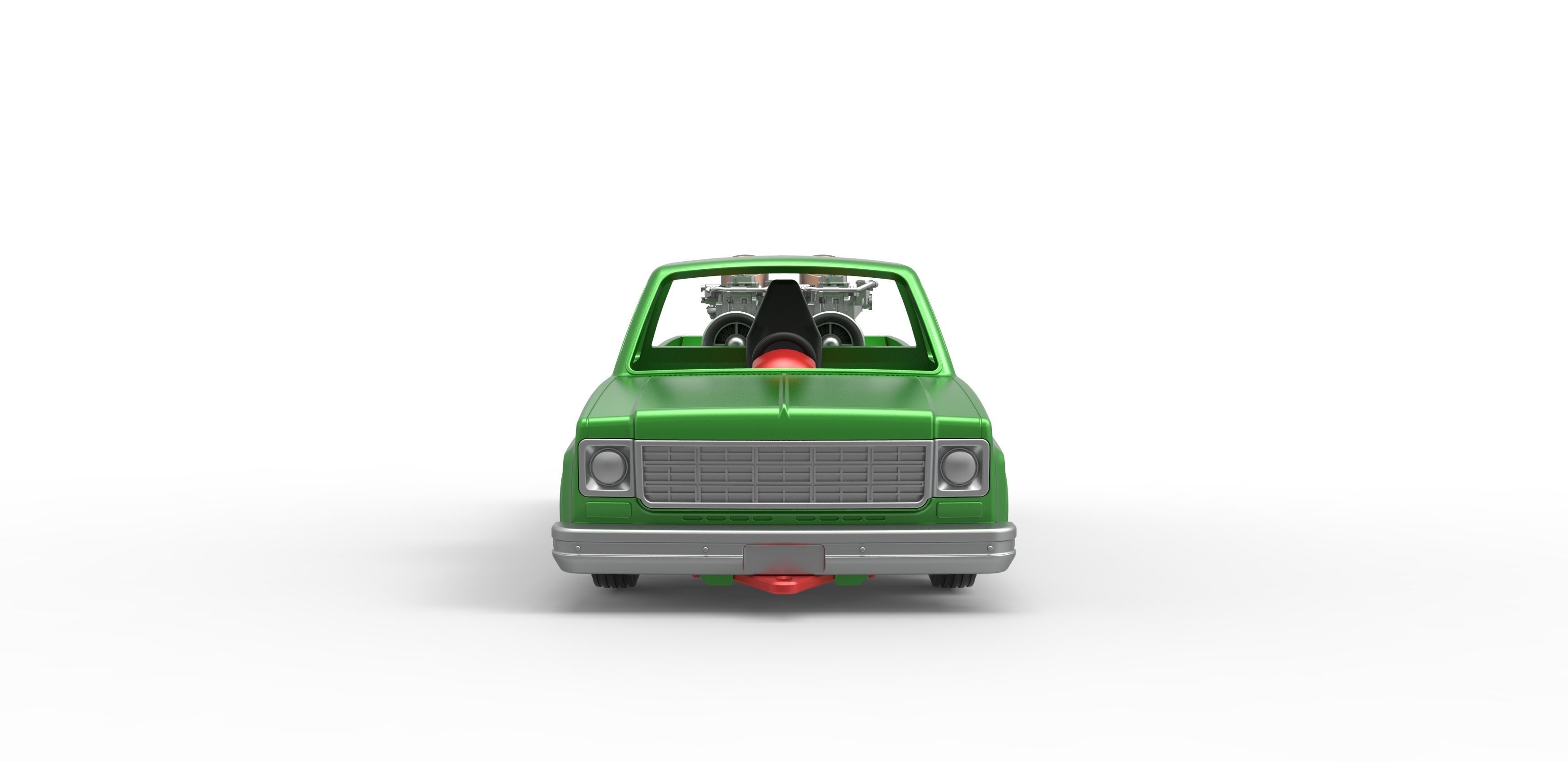 Jet pulling truck 2wd Scale 1 to 25 3D print model_7