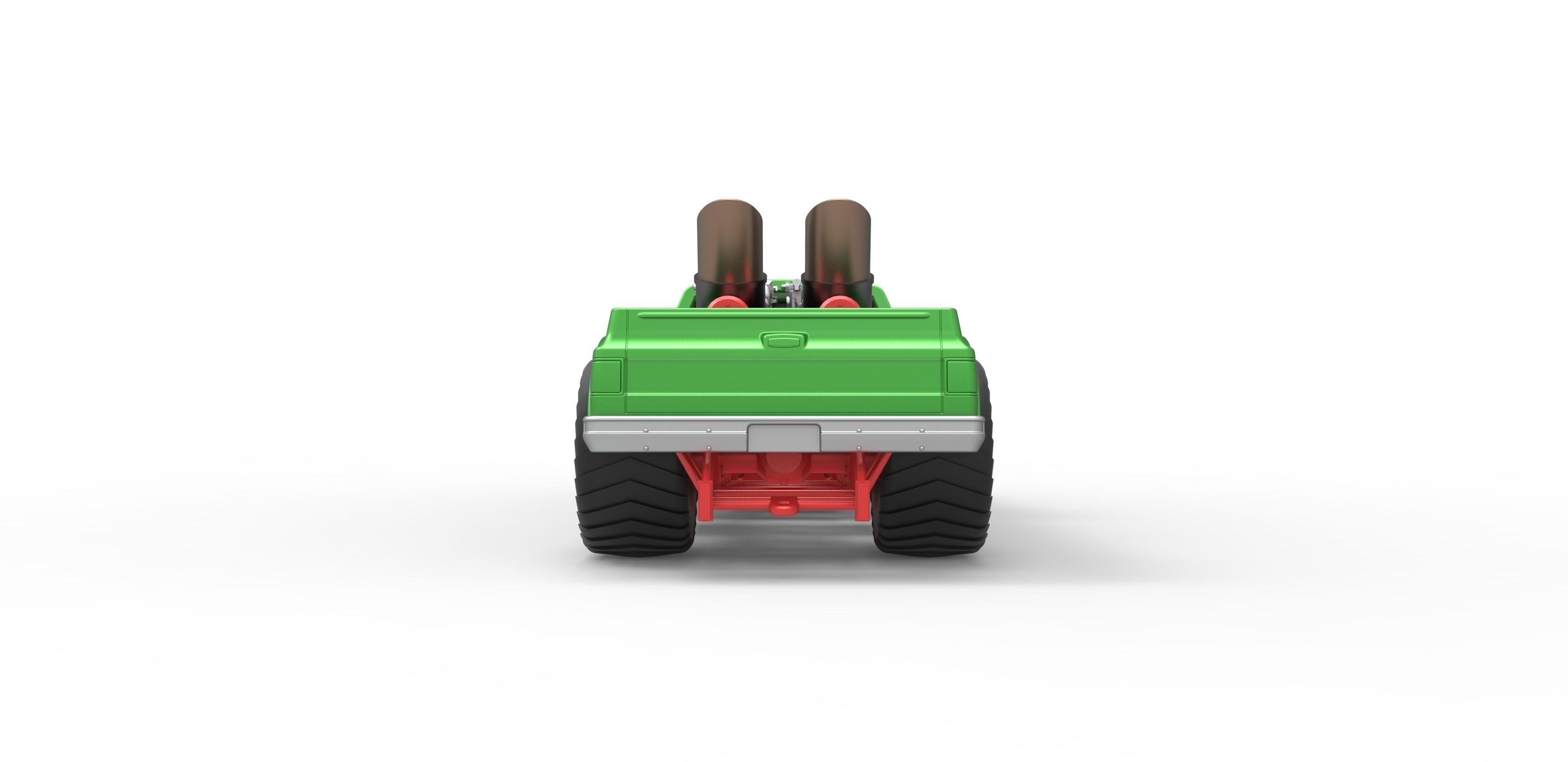 Jet pulling truck 2wd Scale 1 to 25 3D print model_14